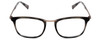 Front View of John Varvatos V375 Designer Single Vision Prescription Rx Eyeglasses in Smoke Grey Marble Black Silver Unisex Classic Full Rim Acetate 53 mm