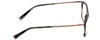 Side View of John Varvatos V375 Designer Single Vision Prescription Rx Eyeglasses in Smoke Grey Marble Black Silver Unisex Classic Full Rim Acetate 53 mm