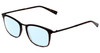 Profile View of John Varvatos V375 Designer Progressive Lens Blue Light Blocking Eyeglasses in Tortoise Havana Brown Gold Black Unisex Classic Full Rim Acetate 53 mm