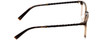 Side View of John Varvatos V400 Designer Progressive Lens Blue Light Blocking Eyeglasses in Smoke Crystal Pewter Silver Unisex Square Full Rim Acetate 53 mm