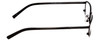 Side View of Jones New York J140 Unisex Full Rim Designer Reading Glasses in Satin Black 51mm