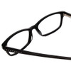 Close Up View of Jones New York J211 Ladies Full Rim Designer Reading Glasses in Gloss Black 49mm