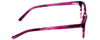 Side View of Jones New York J760 Cateye Designer Reading Glasses Fuchsia Hot Pink Purple 53mm
