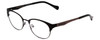 Lucky Brand D103 Unisex Classic Reading Glasses Black Diamond & Silver Red 50 mm