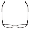 Lucky Brand D103 Unisex Classic Reading Glasses Black Diamond & Silver Red 50 mm
