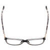 Top View of Cover Girl CG0458 Lady Cateye Designer Eyeglasses Black Crystal Grey Marble 55mm