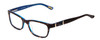 Profile View of Cover Girl CG0531 Women Cateye Designer Eyeglasses Tortoise Brown Gold Blue 51mm