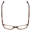 Top View of GANT GA4082 Designer Single Vision Prescription Rx Eyeglasses in Tortoise Havana Brown Gold Ladies Cateye Full Rim Acetate 52 mm