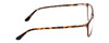 Side View of GANT GA4082 Designer Blue Light Blocking Eyeglasses in Tortoise Havana Brown Gold Ladies Cateye Full Rim Acetate 52 mm