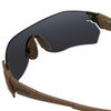 Smith Arena Elite Wrap Rimless Sunglass Tan 499 Brown/CP Black&Clear/Rose 135 mm