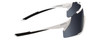 Side View of Smith Attack MAG MTB Wrap Rimless Sunglasses in Matte White/CP Black/Amber 172mm