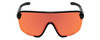 Smith Bobcat Oversize Semi-Rimless Sunglasses in Black/CP Red Mirror&Clear 150mm