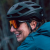 Smith Bobcat Oversize Semi-Rimless Sunglasses in Black/CP Red Mirror&Clear 150mm