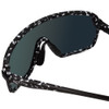 Smith Bobcat .5-Rimless Sunglasses Black Marble Tortoise/CP Violet Mirror+Clear