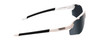 Side View of Smith Resolve Unisex Wrap Semi-Rimless Sunglasses White/CP Black&Clear LENS 70mm