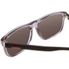 Close Up View of GUCCI GG0010S Mens Retro Designer Sunglasses Smoke Crystal Matte Black/Grey 58mm