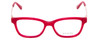 Front View of Guess GU9177 Designer Bi-Focal Prescription Rx Eyeglasses in Crystal Pink Red Ladies Cateye Full Rim Acetate 47 mm