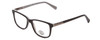 Profile View of Harley-Davidson HD0131T Designer Progressive Lens Blue Light Blocking Eyeglasses in Black Gun Metal Grey Ladies Cateye Full Rim Acetate 48 mm