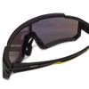 Coyote Cobra Sport Wrap Shield Polarized Sunglasses Black Grey&Gold Mirror 135mm