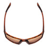 Top View of Coyote FP-04 Mens Polarized Sunglasses in Matte Tortoise Brown/Green Mirror 62mm