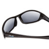 Close Up View of Coyote FP-05 Unisex Wrap Designer Polarized Sunglasses in Gloss Black/Grey 60 mm