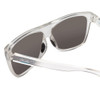 Close Up View of Coyote FP-27 Unisex Square Polarized Sunglasses Clear Brown & Purple Mirror 60mm