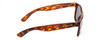 Side View of Coyote Nomad Unisex Full Rim Designer Polarized Sunglasses in Tortoise/G15 49 mm
