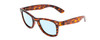 Profile View of Coyote Nomad Designer Progressive Lens Blue Light Blocking Eyeglasses in Tortoise Unisex Square Full Rim Acetate 49 mm