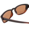 Close Up View of Coyote Offshore Square Polarized Sunglasses Matte Black-Brown/Silver Mirror 53mm