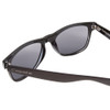 Close Up View of Coyote P-23 Unisex Square Designer Polarized Sunglasses in Gloss Black/G15 51 mm