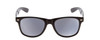 Front View of Coyote P-23 Unisex Square Designer Polarized Sunglasses in Gloss Black/G15 51 mm