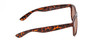 Side View of Coyote P-23 Unisex Square Designer Polarized Sunglasses in Tortoise/Copper 52 mm