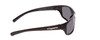 Side View of Coyote P-42 Mens Full Rim Designer Polarized Sunglasses in Gloss Black/Grey 62mm