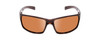Front View of Coyote P-42 Unisex Full Rim Designer Polarized Sunglasses in Tortoise/Brown 63mm