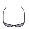 Top View of Coyote P-43 Unisex Rectangle Designer Polarized Sunglasses Gloss Black/Grey 58mm