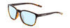 Profile View of Coyote Rambler Designer Blue Light Blocking Eyeglasses in Black Tortoise Unisex Square Full Rim Acetate 53 mm
