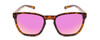 Front View of Coyote Rambler Ladies Square Polarize Sunglasses Tortoise Brown/Pink Mirror 53mm