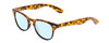 Profile View of Coyote Uptown Designer Blue Light Blocking Eyeglasses in Tokyo Tortoise Black Ladies Cateye Full Rim Acetate 49 mm
