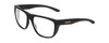 Profile View of Smith Optics Barra Designer Reading Eye Glasses with Custom Cut Powered Lenses in Matte Forest Green Unisex Classic Full Rim Acetate 59 mm