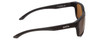 Side View of Smith Basecamp Unisex Square Sunglasses Black/ChromaPop Polarize Gray Green 58mm