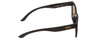 Side View of Smith Caper Women Cateye Sunglasses in Black/ChromaPop Polarized Gray Green 53mm