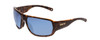 Profile View of Smith Castaway Sunglasses Tortoise Brown Gold/CP Glass Polarize Blue Mirror 63mm