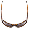 Top View of Smith Castaway Sunglasses Tortoise Brown Gold/CP Glass Polarize Blue Mirror 63mm