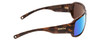 Side View of Smith Castaway Sunglasses Tortoise Brown Gold/CP Glass Polarize Blue Mirror 63mm