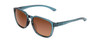 Profile View of Smith Contour Unisex Sunglasses Crystal Stone Blue Green/CP Polarized Brown 56mm
