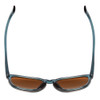 Top View of Smith Contour Unisex Sunglasses Crystal Stone Blue Green/CP Polarized Brown 56mm