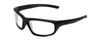 Profile View of Smith Optics Director Elite Designer Progressive Lens Prescription Rx Eyeglasses in Gloss Black Unisex Rectangle Full Rim Acetate 60 mm