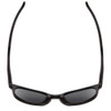 Top View of Smith Eastbank Unisex Round Designer Sunglasses Gloss Black/Polarized Gray 52 mm