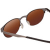 Close Up View of Smith Eastbank Metal Sunglasses Brushed Gun/CP Polarized Bronze Mirror Gold 52mm