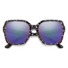 Smith Flare Ladies Sunglasses Black Marble Tortoise & CP Polarized Violet Mirror